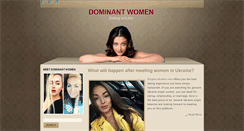 Desktop Screenshot of dominant-women.net