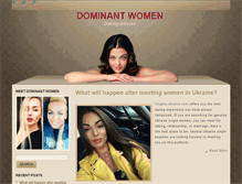 Tablet Screenshot of dominant-women.net